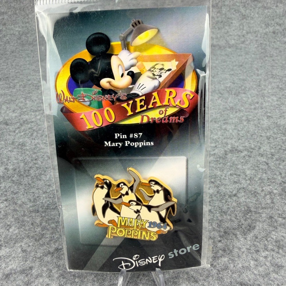 Disney Store 100 Years of Dreams Pin #87 Mary Poppins 1964 Penguins
